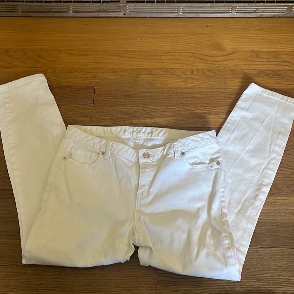 Michael Koras White jeans
